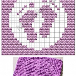 Теневые узоры спицами