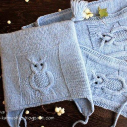 Шапочка и шарфик с совами