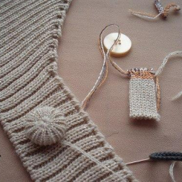 Обтягиваем пуговицу