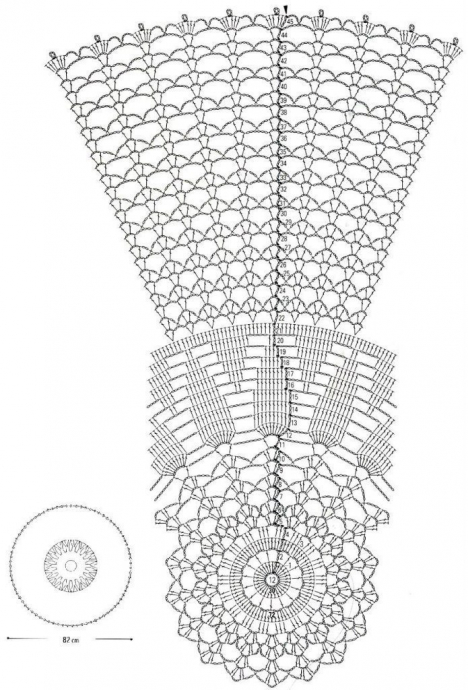 АЖУРНЫЕ СКАТЕРТИ КРЮЧКОМ,СХЕМЫ