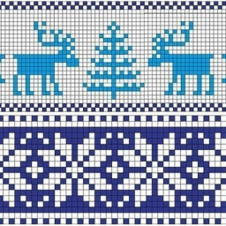 Манишка спицами норвежским узором