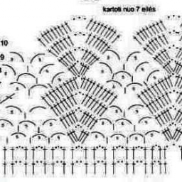 Белое платье филейной вязки