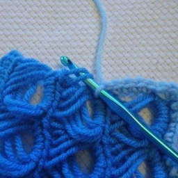 Снуд перуанским вязанием