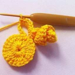 Цветок крючком . МК