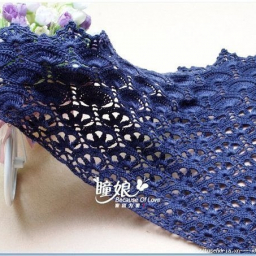 Изящная ажурная шаль