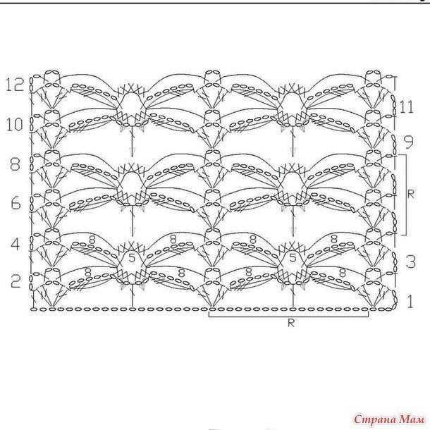 узоры крючком