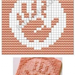 Счетные схемы для вязания спицами, чередование лицевых и изнаночных петель.