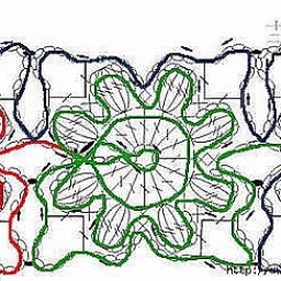 Жилет для девочки. Связан из цветочков пышными столбиками. Схемы