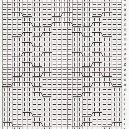 Узор спицами. Схема