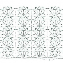 Ажурный пуловер крючком. Схема