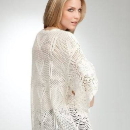 Шикарный ажурный кардиган крючком. Схемы