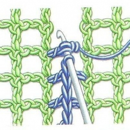 Соединительные швы крючком