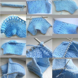Основные схемы вязания пинеток спицами