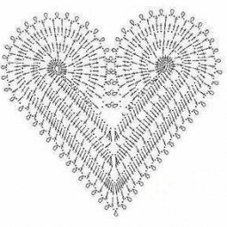 Узор сердечками