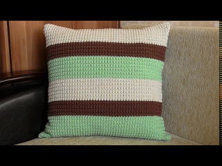 Подушка крючком | Наволочка на подушку крючком
