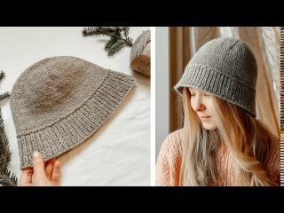 Теплая Панама спицами ? // Мастер-класс по вязанию