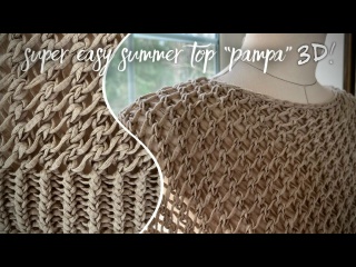 Вяжем быстро: за 1 день!!! Классный топ “Pampa” самой красивой сеткой! Super easy summer top! ???