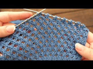 Ажурный узор «Мотыльки» спицами knitting pattern