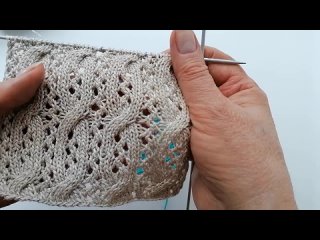 Узор для летнего топа спицами