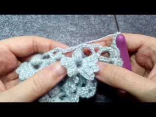 Самая НЕОБЫЧНАЯ ШАЛЬ КРЮЧКОМ! Узор для шали крючком, мастер-класс для на