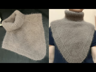 ВЯЖУ ИХ ЧАЩЕ ВСЕГО! САМАЯ ПОПУЛЯРНАЯ В ЗАКАЗАХ ШИКАРНАЯ МАНИШКА -СНУД ИЗ АНГОРЫ 80 ! ПОДРОБНЫЙ МК!