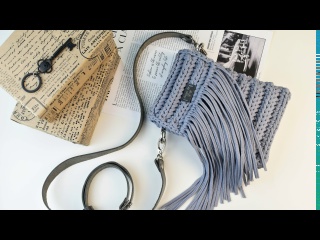 ВЯЗАНАЯ СУМКА ИЗ ТРИКОТАЖНОЙ ПРЯЖИ HALVA