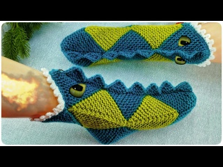 Носки - ДРАКОНЫ?ПОДРОБНЫЙ мастер класс