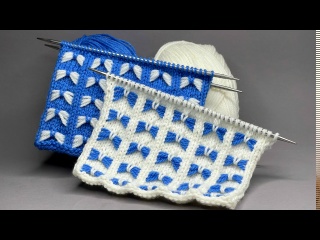 ЧУДЕСА! Вяжу одним цветом, а получаются бантики! ЧУДЕСА! Вяжу одним цветом, а получаются бантики!