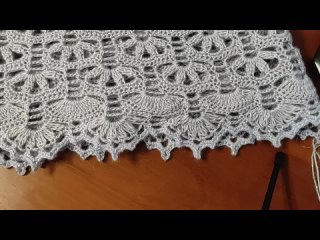 ШИКАРНАЯ ШАЛЬ крючком. Подробный м.к. для начинающих.