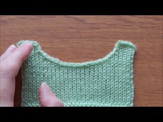 Круглая горловина при вязании снизу вверх