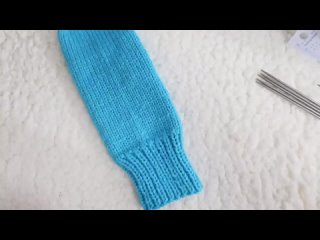 Варежки спицами женские. Базовая модель. Мастер класс для начинающих