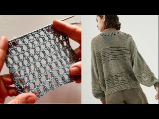 СУПЕР СЕТКА Кучинелли! Для летних изделий, по кругу и поворотными рядами + СХЕМА