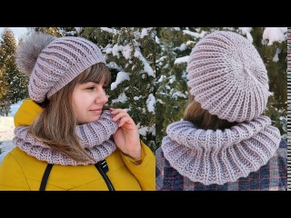 Мастер-класс берет спицами. Вяжем шикарный берет!