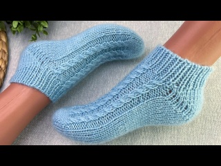 ПРОСТЫЕ БЕСШОВНЫЕ ДОМАШНИЕ носочки. МАСТЕР-КЛАСС
