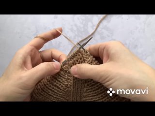 Мастер-класс стильный двухсторонний свитер полупатентной резинкой без накидов.