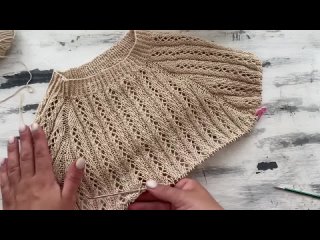 СУПЕР ПРОСТО! Красивый ажурный узор спицами!