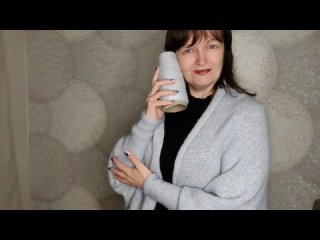 Кардиган накидка спицами. Очень легко и без расчётов.