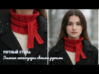 Этот шарф покорил соцсети! Вяжем вместе.