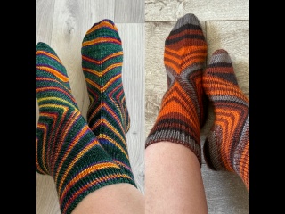 Носки от пятки "Бумеранг" Мастер-класс