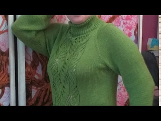 Шикарный джемпер спицами!!!