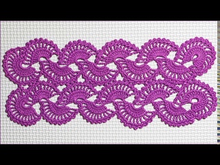 Ленточное кружево по схеме. Кружево крючком. Вязание кружева.