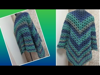 Шаль крючком для начинающих ?