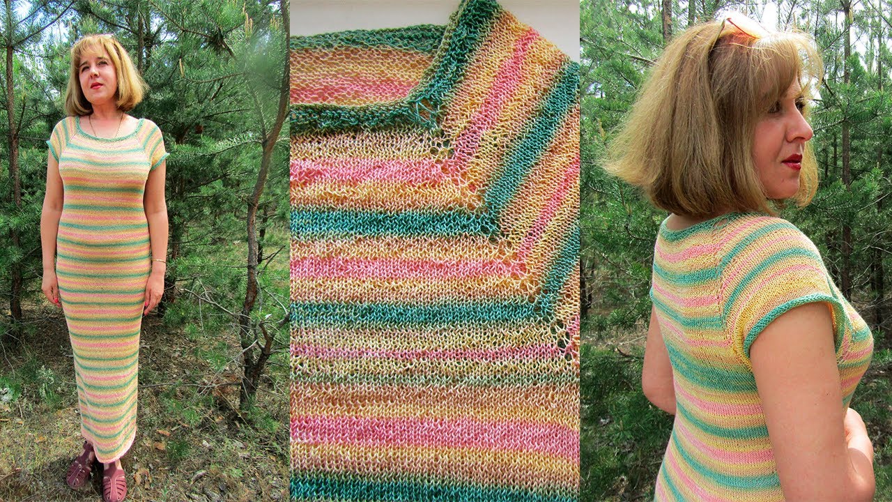 ЖЕНСКОЕ ПЛАТЬЕ СПИЦАМИ БЕЗ ШВОВ Регланом Сверху с Азиатским Ростком, размер 48-52