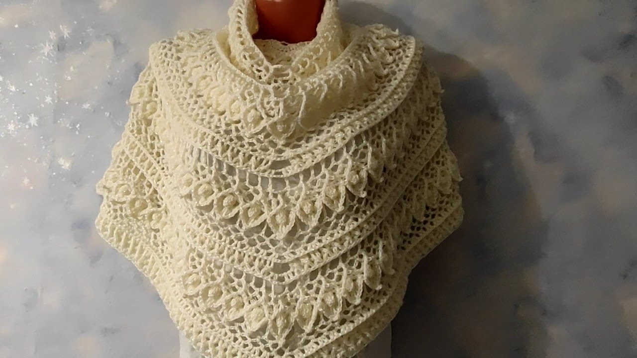 Шаль по мотивам ВАНЕССЫ МОНТОРО 2часть Подробное видео