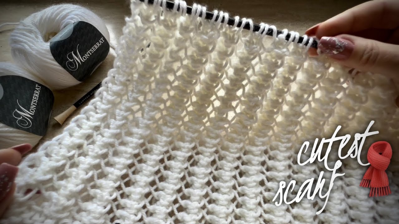 ПРОСТО И БЫСТРО: ВЯЖЕМ ПЫШНЫЙ ШИКАРНЫЙ ШАРФ! 