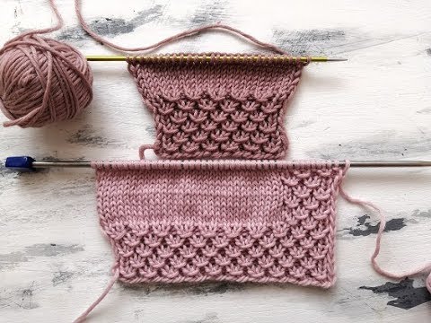 Эффектная и эластичная резинка спицами