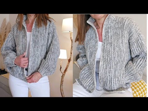 Жакет или кардиган крючком.