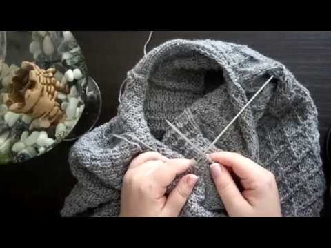 Мужской пуловер спицами. Часть 2