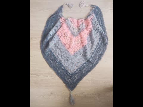 шаль крючком