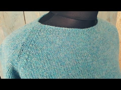 Платье спицами. 2-я часть. Росток. Реглан.